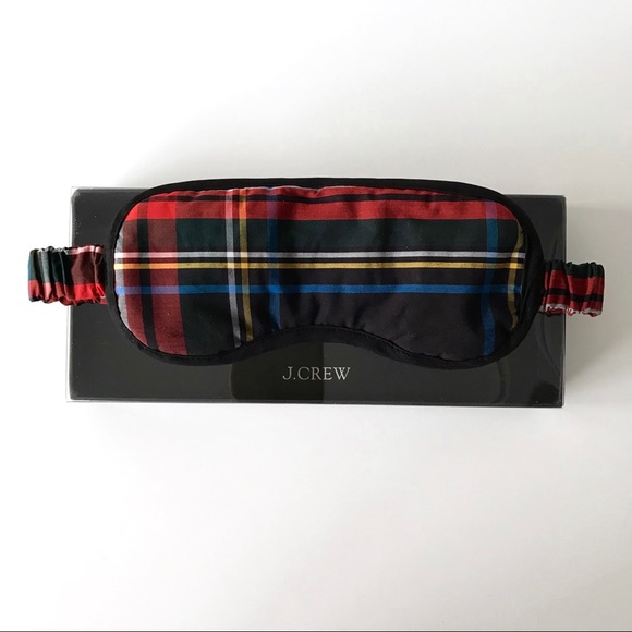 NWT J.Crew Stewart Tartan Sleep Mask - Picture 8 of 15